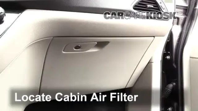 2017 Chrysler Pacifica Touring 3.6L V6 Filtre à air (intérieur) Changement